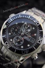 Omega Replica Watch: Black Dial Seamaster Men's Watch 42mm